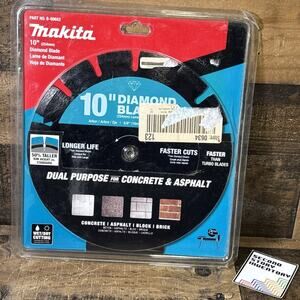 MAKITA B-69652 10" DIAMOND BLADE CONCRETE ASPHALT - BRAND NEW